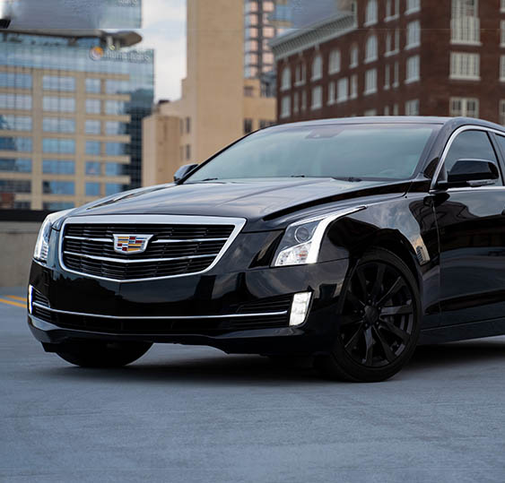 black sedan